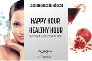Happy Hour – Healthy Hour, in Farmacia con Korff